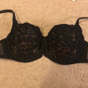 Sexy black sequin bra NWTs 36C Victoria’s Secret
